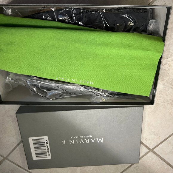 Aquatalia by Marvin K 'Angelica' Leather Suede Blue Bow Flat Shoes $350 - Picture 5 of 11